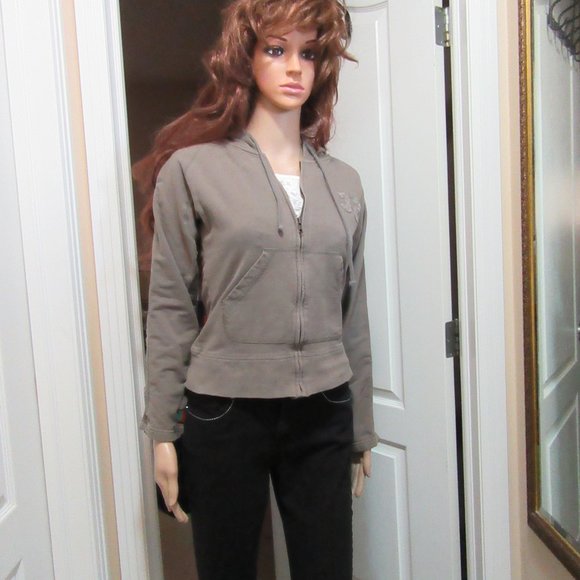 Hoodie Dark Green Garages size small - Picture 5 of 7